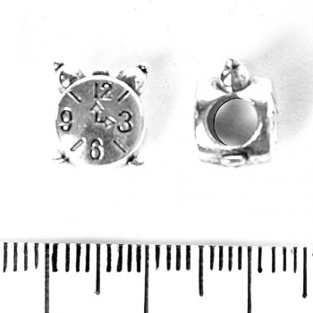 Бусина Pandora «Часы» 9×11 мм, диаметр отверстия 5 мм, фас. 20 г, ±9 шт
