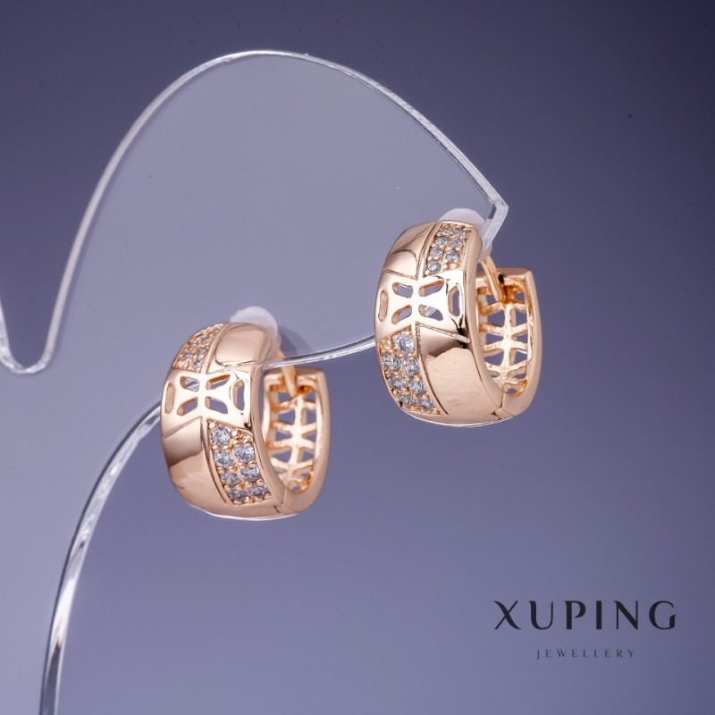 Серьги Xuping 15х8мм «позолота 18К»