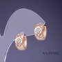 Серьги Xuping 15×7 мм «позолота 18К»