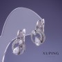 Серьги Xuping 20х12мм родий