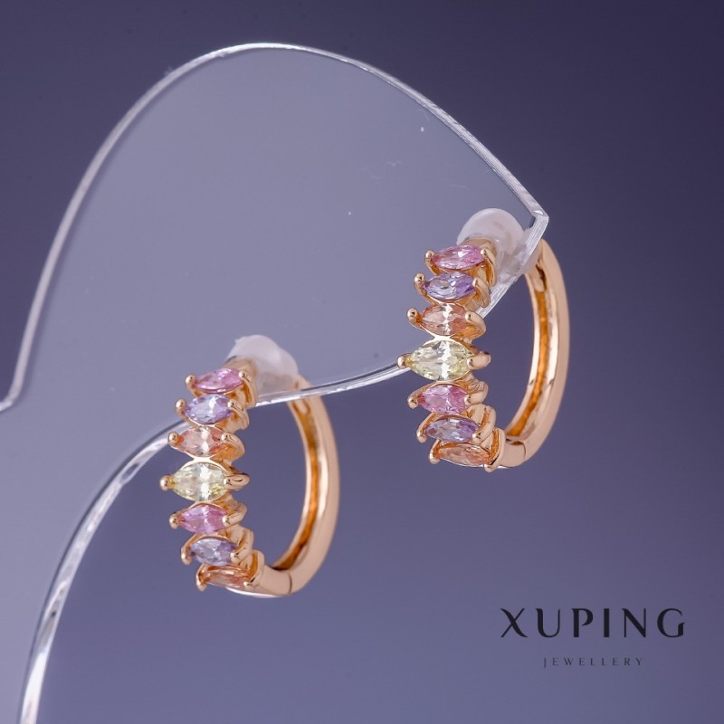 Серьги Xuping 15х5мм «позолота 18К»