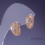 Серьги Xuping 8×14 мм «позолота 18К»