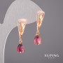 Серьги Xuping хамелеоны 6х30 мм Позолота 18К